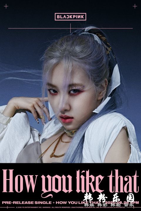 BLACKPINK主打歌《How You Like That》4人海报公开