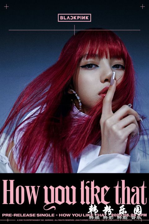 BLACKPINK主打歌《How You Like That》4人海报公开